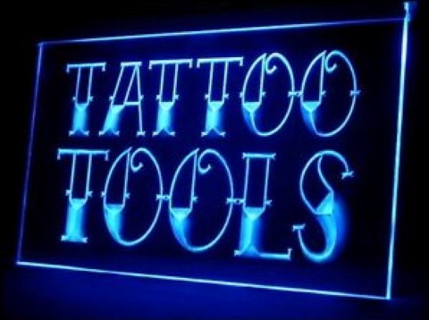 Tattoo Tools Shop Studio LED Neon Sign